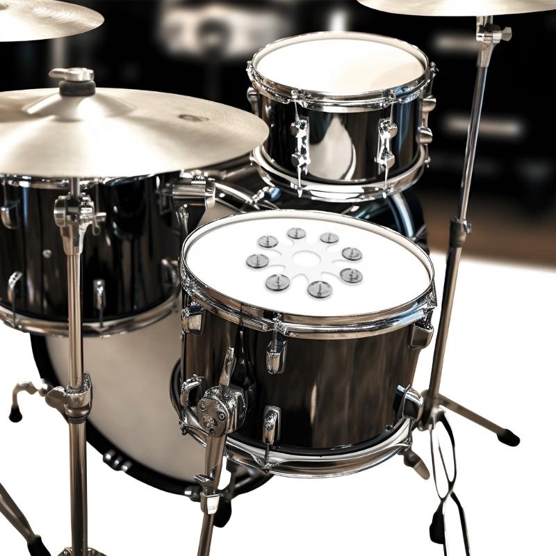 Stainless Steel Drum Cymbals Tambourine Drum Bells Rings and Cymbals Drum Accessories For Enhanced Drum Sound Enduring