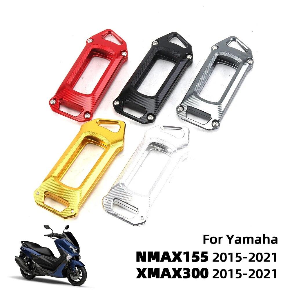

NMAX155 XMAX300 чехол для ключей мотоцикла, защитный чехол для Yamaha NMAX 155 XMAX 300 2015-2021, алюминиевый корпус с ЧПУ 2020 2019 Black чёрный