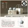Hand-painted Persimmon Ceramic Tea Can Small Sealed Storage Tea Can Mini Small Tea Can Portable Tea Can Fragrant Powder Balm Jar