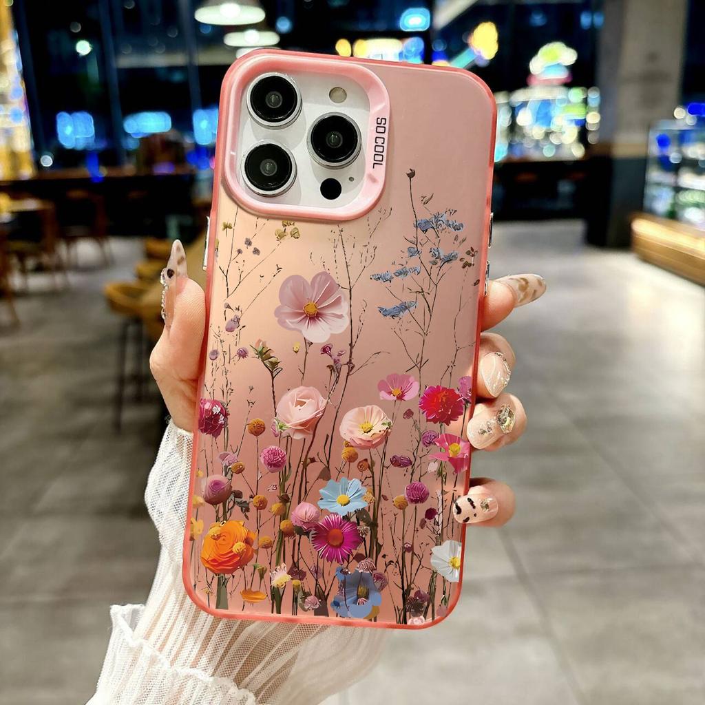 Design Art Beautiful tree Case For iPhone 17 Air Pro Max 13 12 Mini XS Max XR X 7 8 6 6s Plus Matte Electroplated Silver Cover