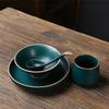Ceramic Cup Rice Bowl Set, One Person Food, Japanese-Style Household Tableware, Plates, Dishes, Dishes, Retro Western Tableware