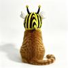 Warm Bee Cat Costume Hat Soft Plush Kitten Cosplay Headgear Cute Whale Pet Hood  Holiday Party