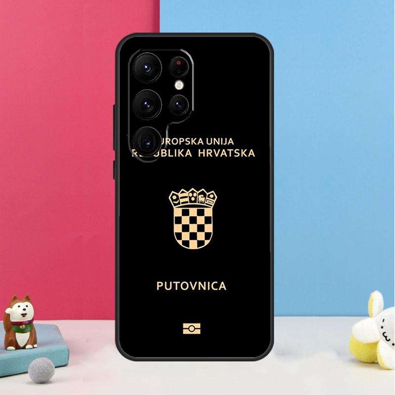 

Croatia Passport Flag Cover For Samsung Galaxy S20 FE S21 S22 S23 Ultra Note 20 S8 S9 S10 Note 10 Plus Case Note 20 Ultra