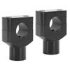 Motorcycle Handlebar Bracket Clamps Metal Riser Mount for 25mm Diameter Handlebars Motorcycle Electric Vehicles Black