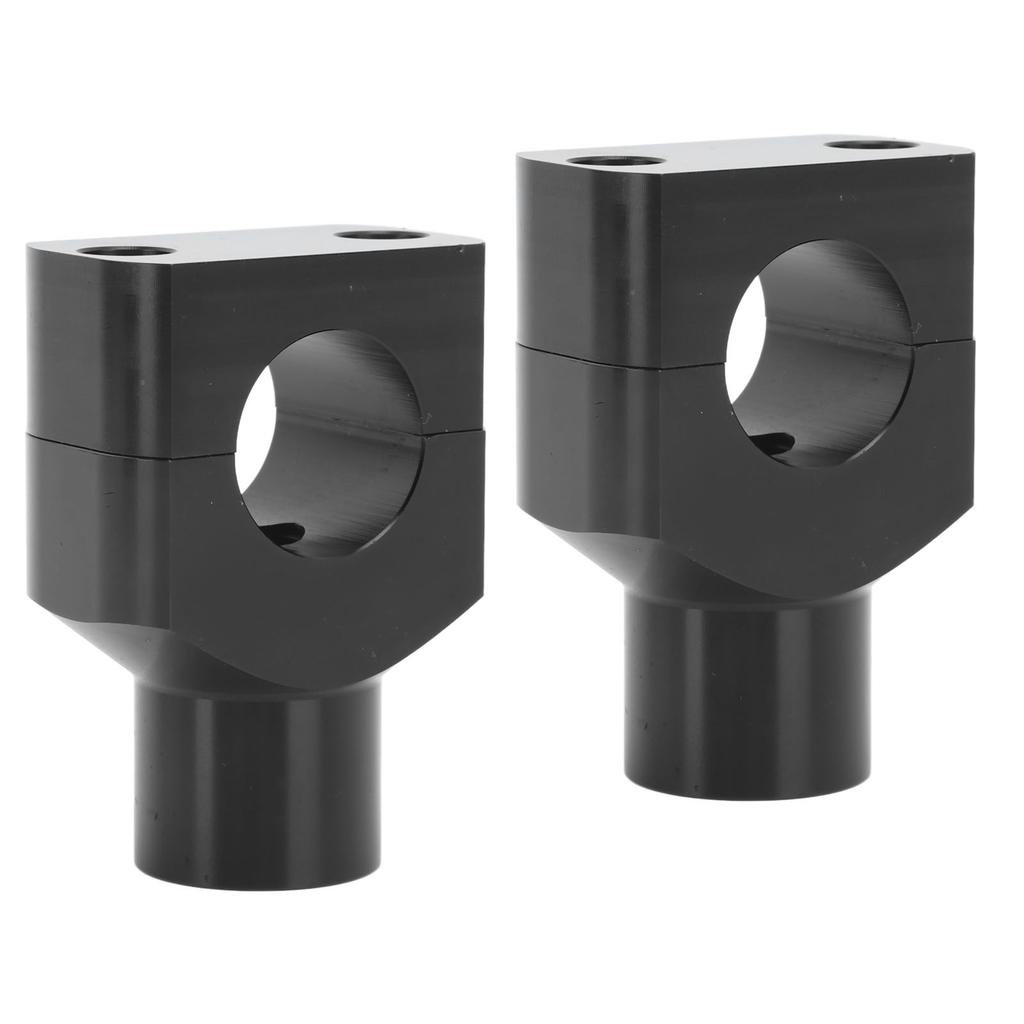 Motorcycle Handlebar Bracket Clamps Metal Riser Mount for 25mm Diameter Handlebars Motorcycle Electric Vehicles Black