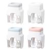 Automatic Toothpaste Dispenser Set Easy To Install Wall-Mounted Toothpaste Squeezer with Toothbrush Holder Bathroom Accessories
