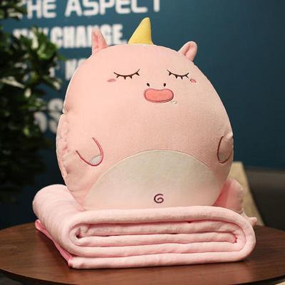 Cartoon Plush Office Nap Pillow and Blanket 2-in-1