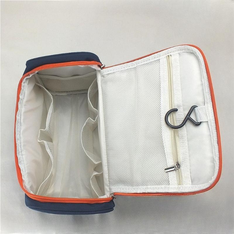 Large Capacity Travel Cosmetic Bag Women Waterproof Makeup Organizer Portable Toiletry Bag with Hook Multi Layer Storage