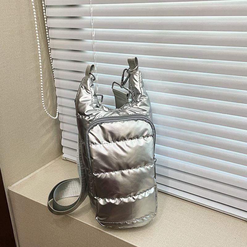 Yogodlns Tragbare Flaschenhülle Reise Radfahren Isolierte Wasserflaschentasche Handytasche Outdoor-Sport Umhängetasche mit 2 Taschen