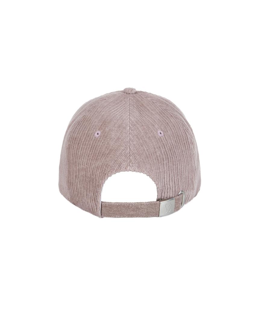 Bajal 3D Monogram Pigment Washed Corduroy Oversized Ball Cap Pink