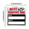 universal window stickers 5x oil change service due reminder labels