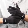 Warm Men Full Finger Mittens Five Finger Thin Fleece Gloves Fleece-lined Gloves  Cycling