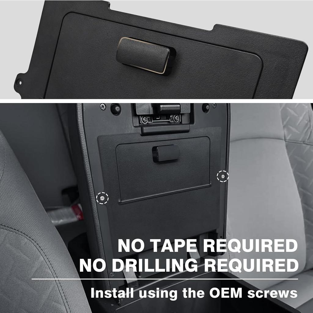 Muslogy Center Console Organizer Compatible with 2024 Toyota Tacoma 4th Gen Accessories Interior Storage Box Insert Tray Phone Pocket(Console