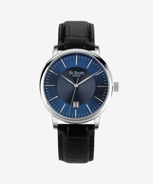 

[ST.SCOTT LONDON] ST.SCOTT LONDON Date Leather Watch 5 Types Selection ST5106L ST5106L-SLB