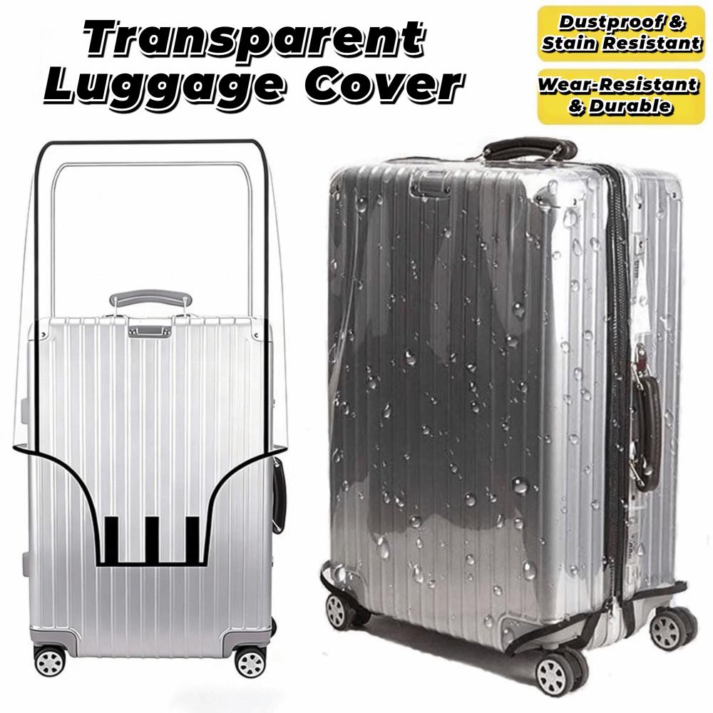 Durable Full Transparent Luggage Protector Cover Dustproof Waterproof Suitcase Cover Protector PVC Travel Accessories