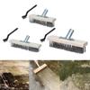 Deck Scrub Brush Head Stainless Steel Wire Rough Multi Purpose Push Broom Scrubber