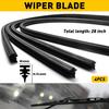 4Pcs Universal Car Auto Bus Rubber Frameless Windshield Wiper Blade Refills 28In