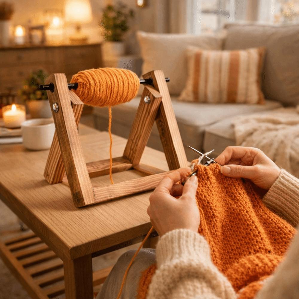 Rotating Yarn Ball Stand Handmade Yarn Spool Organizer Yarn Spinner Holder  Tailoring Supplies