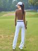 Women's Autumn/Winter Long Sleeve Slim-Fit Golf Top - Warm, Comfortable, Skin-Friendly, Round Neck Base Layer