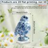 Charming Blue and White Porcelain Bird Room Decoration, Suitable for Indoor and Outdoor Decoration of offices and Terrace