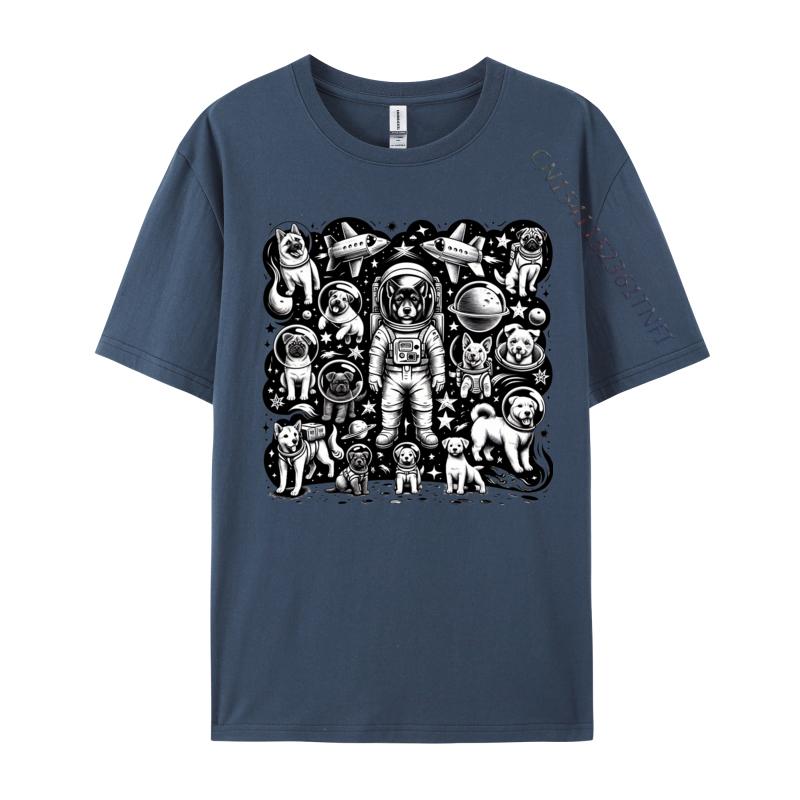 Galaxy Full Of Dogs And Spaceships Tshirts Latest Camisa T Shirts Student Tops Shirt Tshirts Novelty