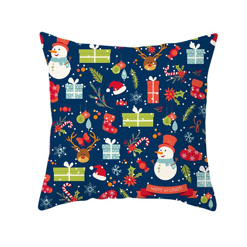 Cartoon Printed Christmas Pillow Cases New Sofa Pillow Cases Home Home Decoration
