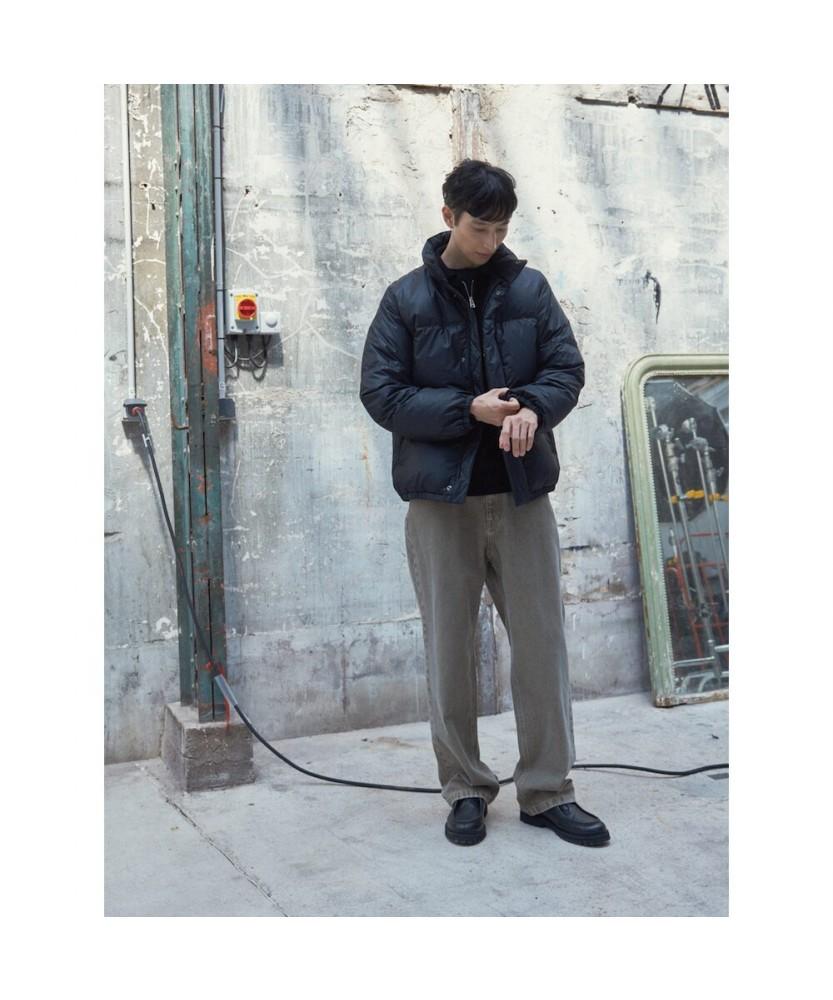 SHIFT.G Washed Wide Denim Pants Khaki