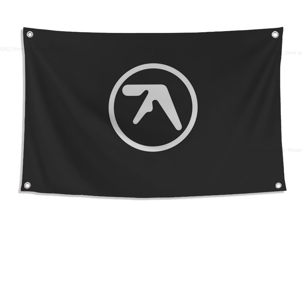 1pc Aphex Twin Richard D James Flag Flags And Banners Four Hole Flag Polyester Outdoor Decor Room Aesthetic