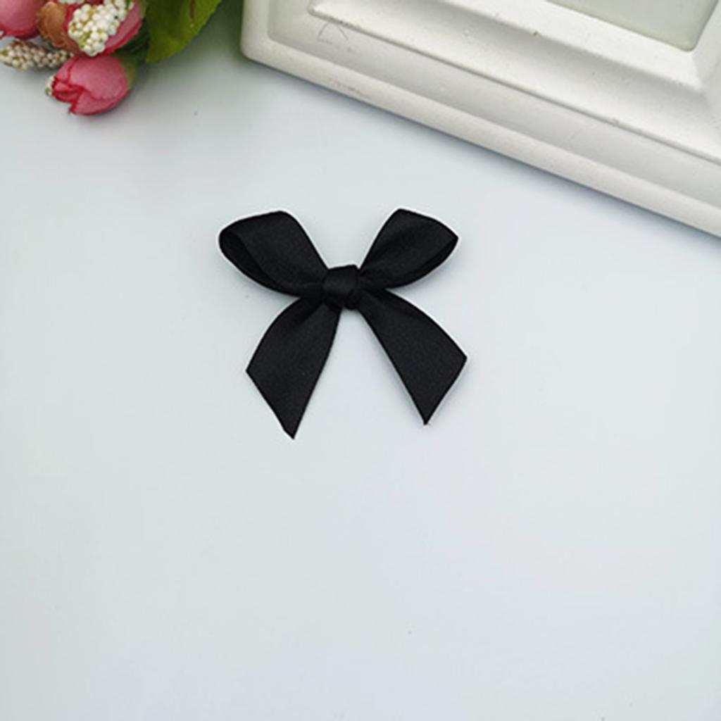 500 Stück Elegante Bunte Satin-Schleifen Elegante Geschenkverpackung Schmetterlingsknoten Polyester Schleifenknoten für Hochzeiten Feierlichkeiten