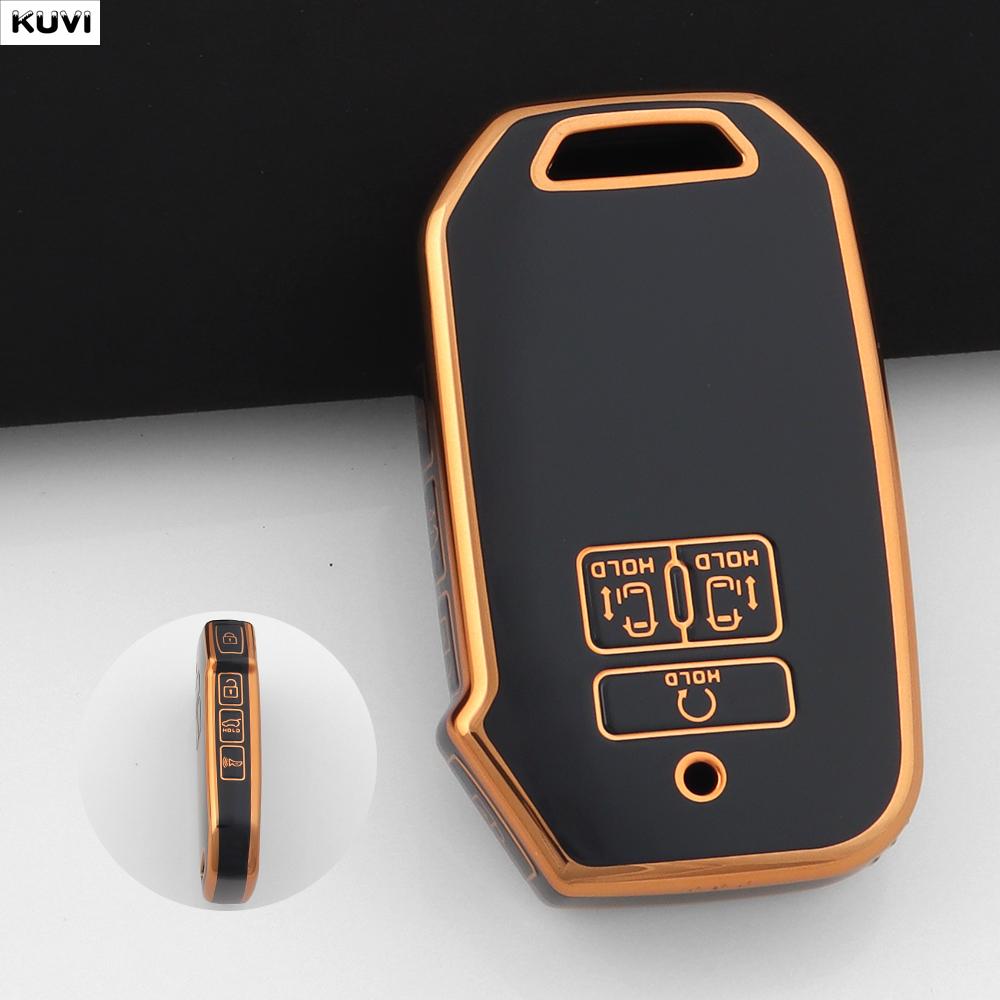 

Tpu Car Smart Key Case Cover Shell For Kia Sedona Carnival Ka4 Ex Sx Lx Fiesta Carnival Keyless Fob Accessories