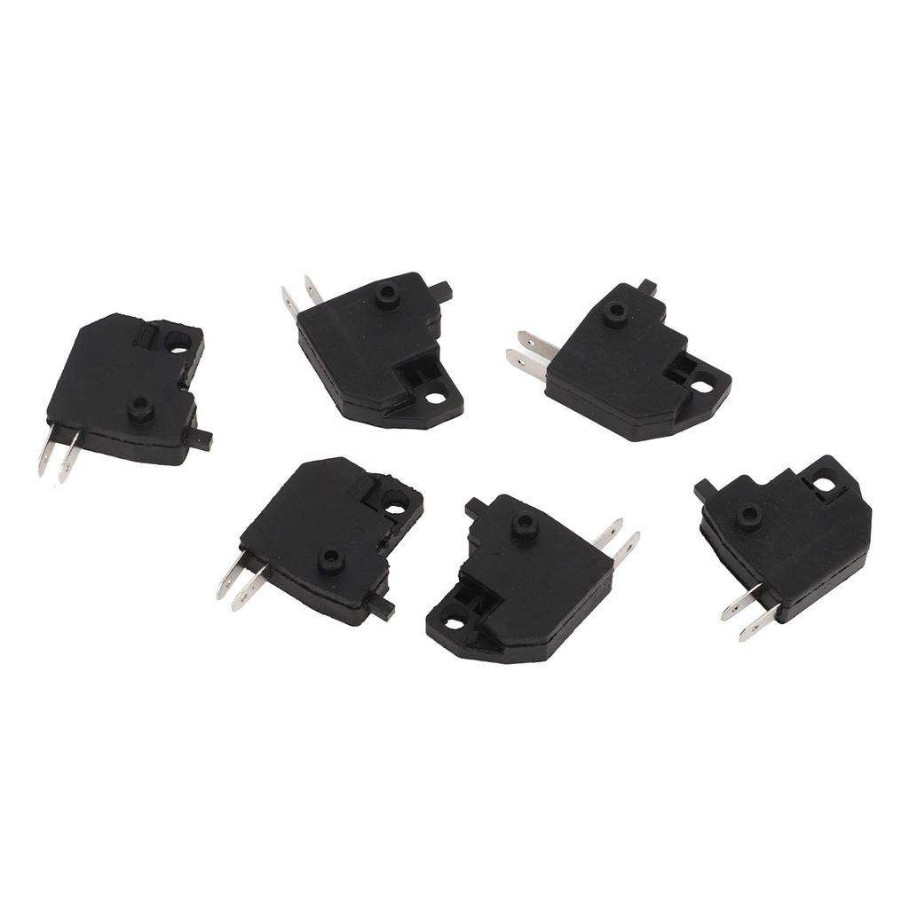 6PCS Motorcycle Brake Light Stop Switch Sensitive Compact Lightweight Black Replacement for Suzuki GY6