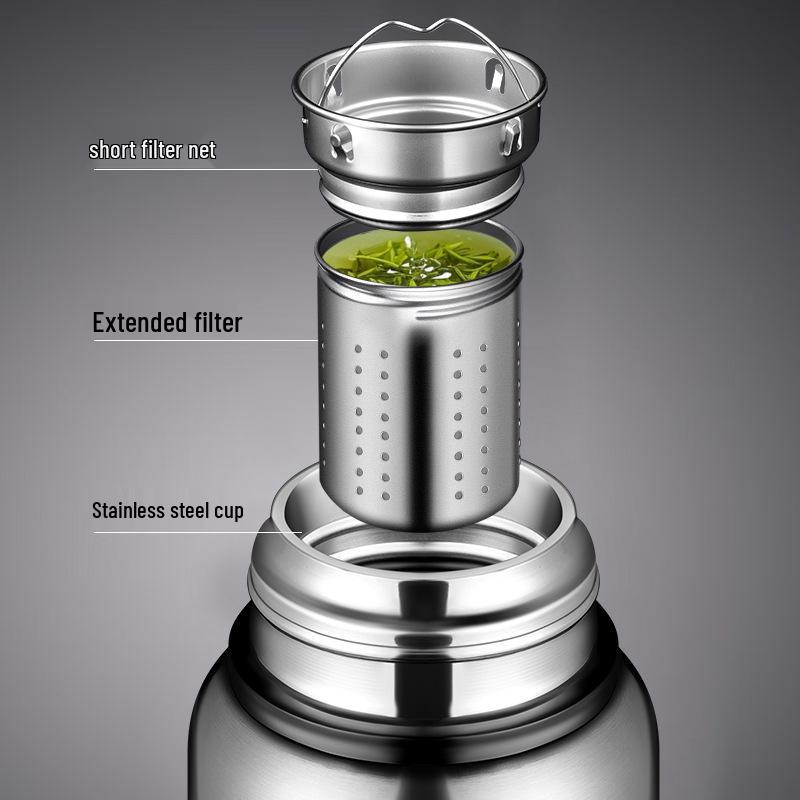 Large Portable 316 Stainless Steel Thermos Kettle - Vacuum Insulated Travel Mug