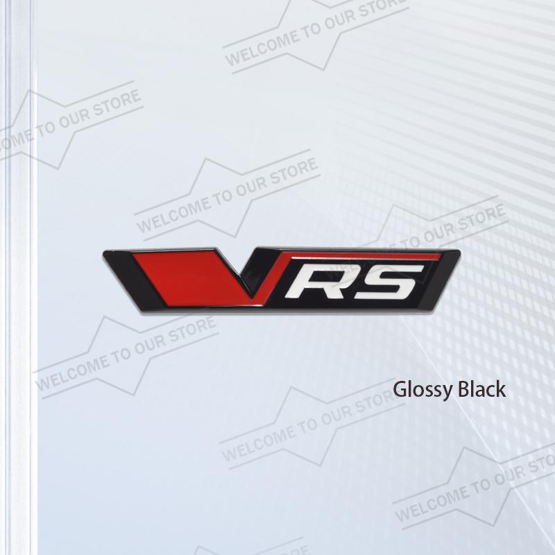 xnapd1 Car Styling New VRS Emblem Body Trunk 3D Metal Grille Badge Stickers Decal For Octavia Enyaq RS Elroq Kushaq Citigo Superb Scala