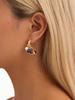 Hoop Earrings, Multi Gemstone Pendant Natural Stone Beads Pendant Bohemian Fashion Trendy Jewelry Ear Accessories for Women
