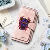 Stylish Printed Long Wallet for Daily Use Portable Fashion Card Holder Purse