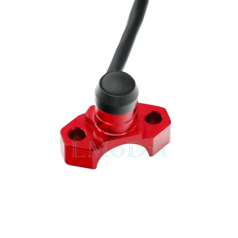 LMoDri CNC Aluminum Motorcycle Switch Manual Return Button Handlebar Mount Headlamp Lights Switches