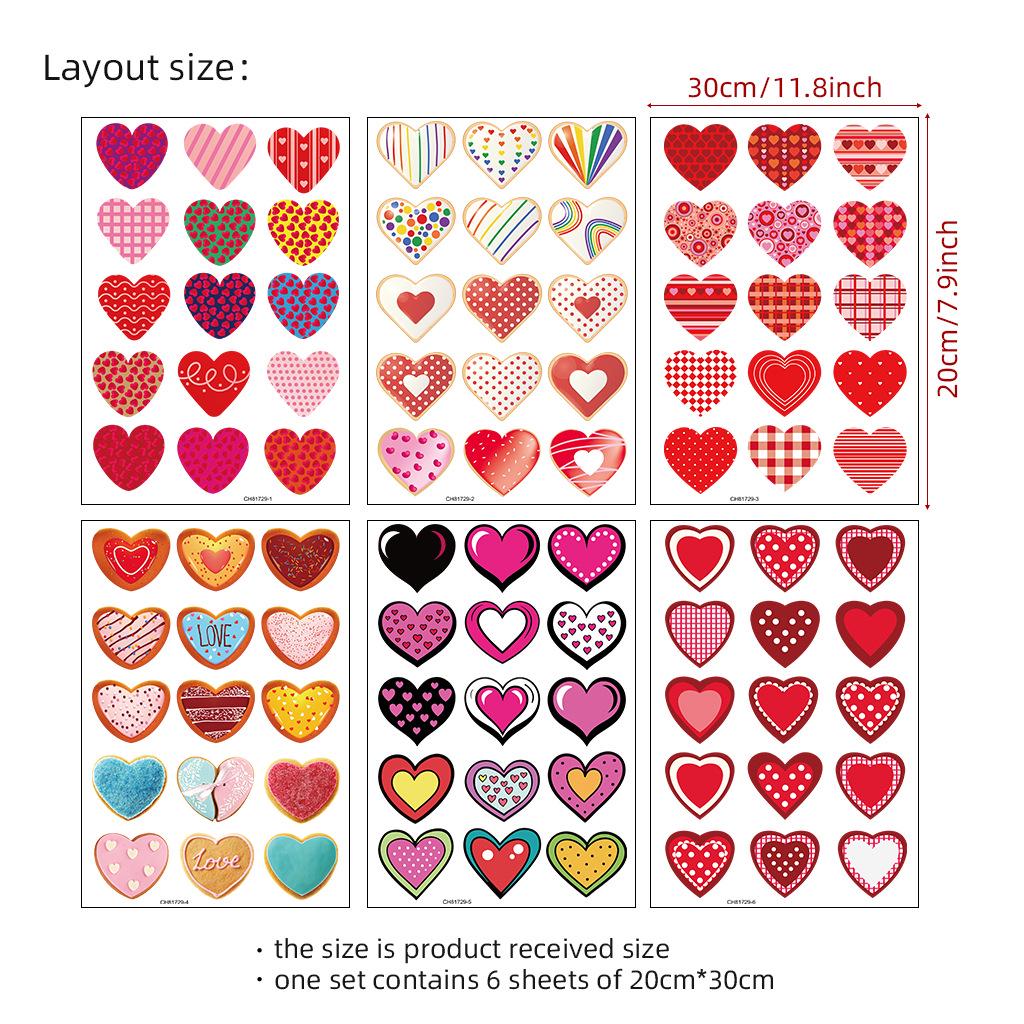 

Съемная наклейка на стену в виде персикового сердца на День святого Валентина - CH81729