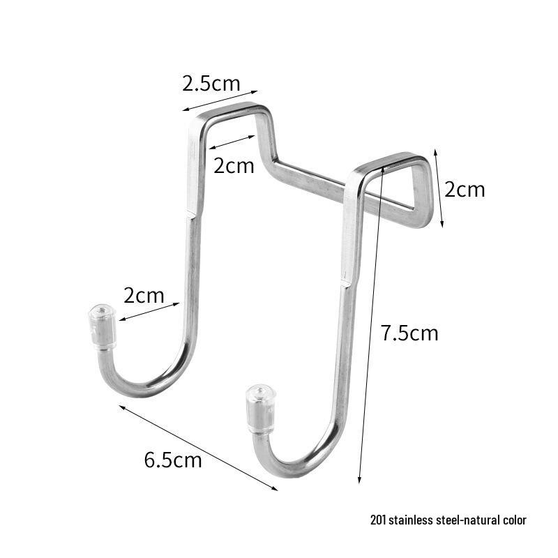 Stainless Steel S-Shaped Double Hook for Clothes and Accessories In Bathroom or Kitchen