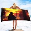 Japanese Samurai Beach Towel Super Soft Water Absorbent Bath Towels Mens Light Bath Towels Water Absorpt Swim Bath Towels