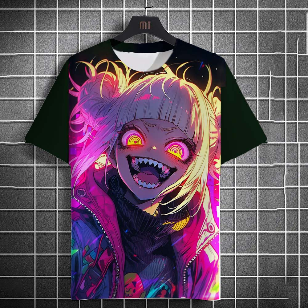 Cartoon Tattoo Girl Pattern Men's T-Shirt 3d Printed Oversized Sweatshirt For Men Bad Girl Harajuku Top Short Sleeve T Shirts