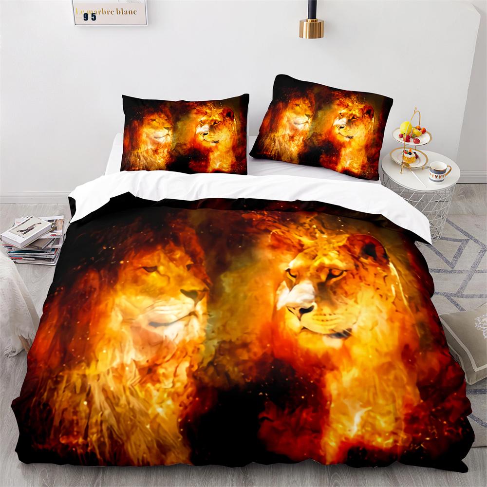 Комплект постельного белья с рисунком льва — фото 21