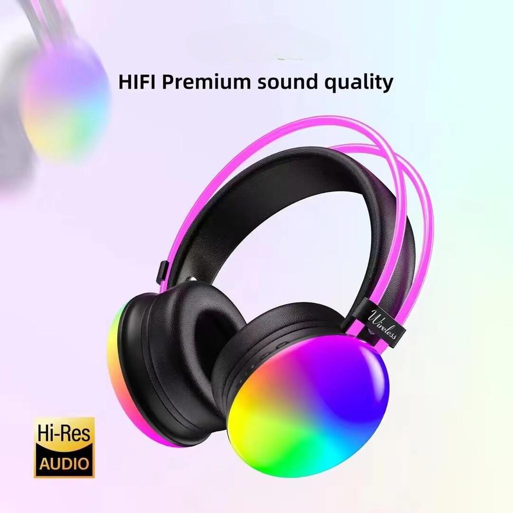 Head-mounted Colorful Bluetooth Headset Long Battery Life Heavy