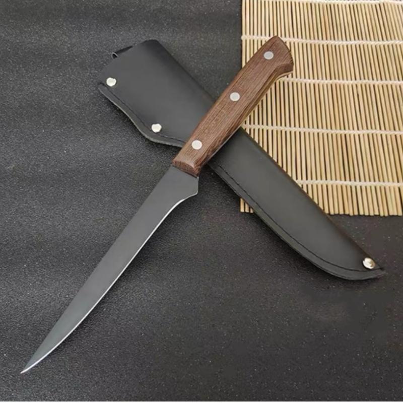 Stainless Steel Boning Knife Sushi Knife Kitchen Utility Knives Meat Bone Fruit Vegetables Cutter Tool