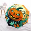 1pc Pumpkin Halloween Automatic Folding Umbrella - Design, Durable Iron Frame for Travel, Outdoor, Beach Fashion Accessory A0920018