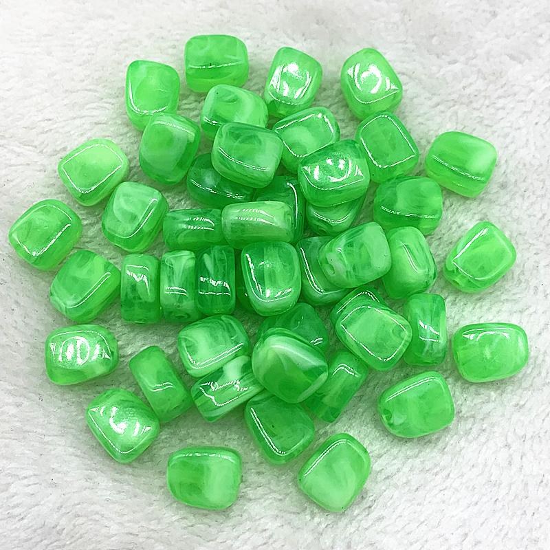 10pcs 14x10x7mm Square Shape Acrylic Beads Spacer Loose Beads for Jewelry Making DIY Bracelet Earrings Accessories