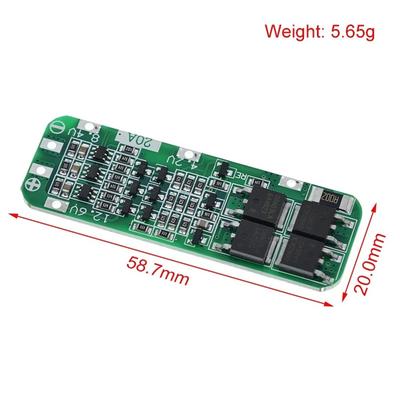 Useful Battery Protection Board Li-ion 1 Pcs 12.6V 59x20x3.4mm