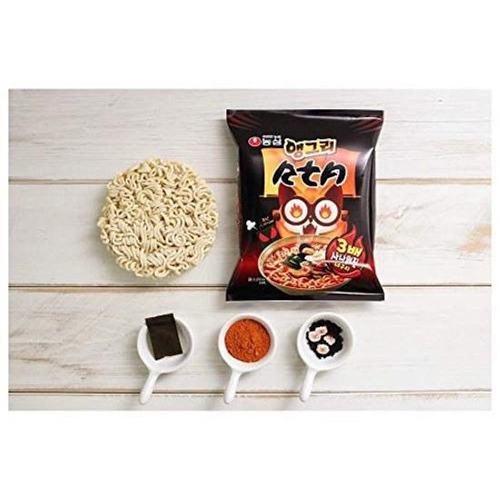 Nongshim 3 Volte Piccante Angry Noguri Udon 121g Confezione da 5 Cibo Coreano Ramen