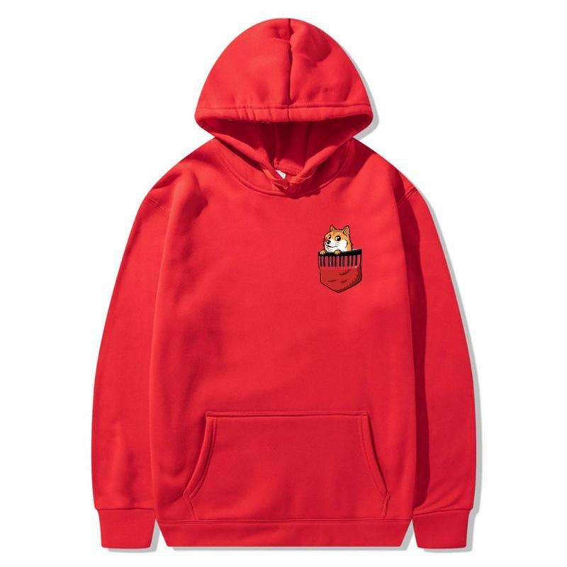 2025 trendy new pocket dog sweater spring and autumn men's and women's jackets street trendy hip-hop singer hoodie