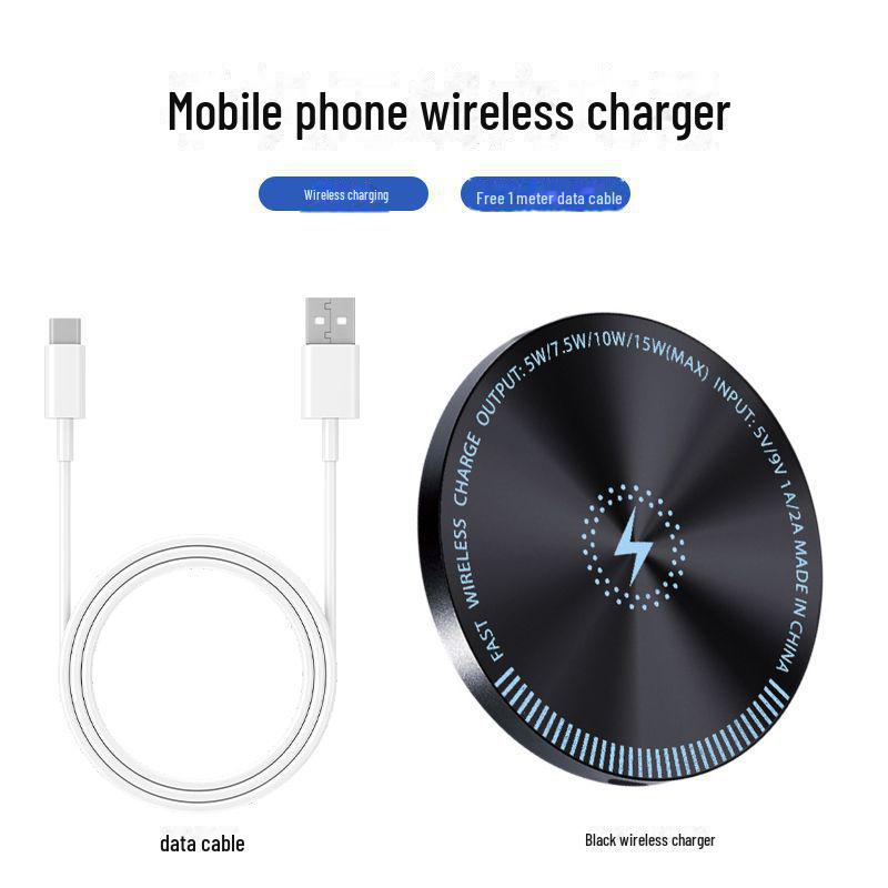 

Беспроводное зарядное устройство Logo Mirror мощностью 15 Вт, быстрая зарядка для устройств Apple