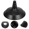 1Set Vintage Industrial Black Iron Lamp Shade Pendant Light Cover for Dining Room Restaurant Cafe Metal Hanging Fixture